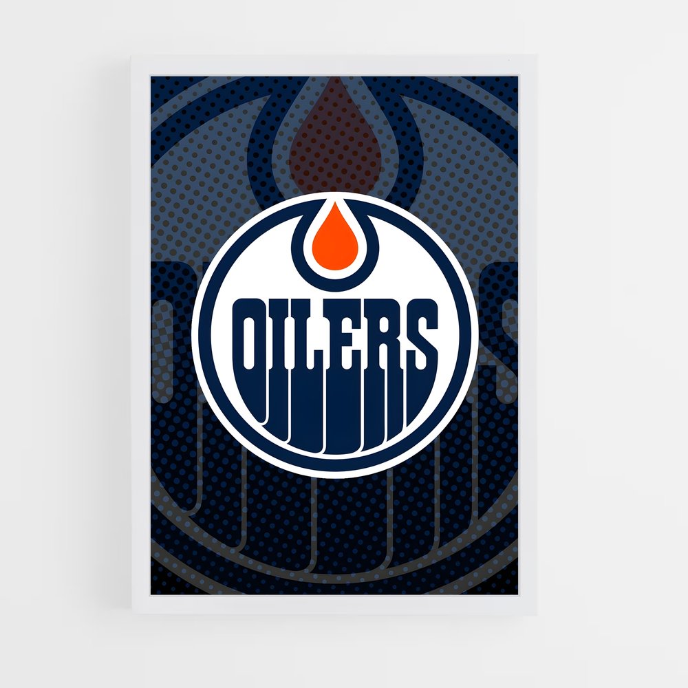 Poster Oilers en Action – affiche Hockey sur glace (vue 3)